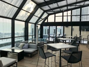 Retractable Glass Rooftop at The J. Parker, Chicago, Illinois
